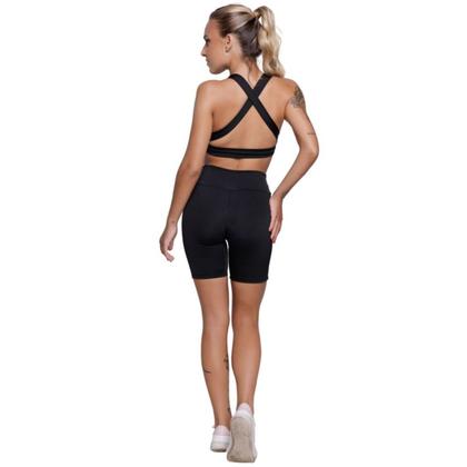 Imagem de Conjunto Top Com Bojo e Bermudinha Wls Modas Roupa Para Academia Treino Moda Fitness