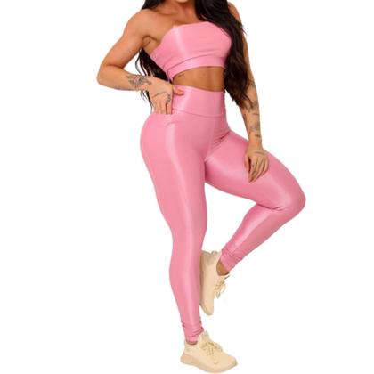 Conjunto Top e Calça Feminino Fitness Empina Bumbum Uv+50 - Estação Fit Imagem de Conjunto Top e Calça Feminino Fitness Empina Bumbum Uv+50
