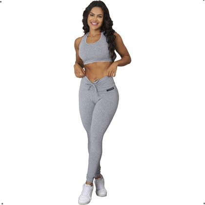 Imagem de Conjunto Top e Legging Levanta Bumbum Academia ZERO TRANSPARENCIA