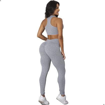 Imagem de Conjunto Top e Legging Levanta Bumbum Academia ZERO TRANSPARENCIA