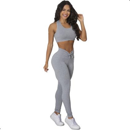 Imagem de Conjunto Top e Legging Levanta Bumbum Academia ZERO TRANSPARENCIA