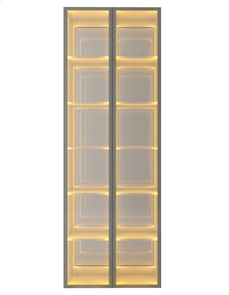 Imagem de Conjunto Torre Cristaleira 2 Portas Reflecta Com Led Matiz