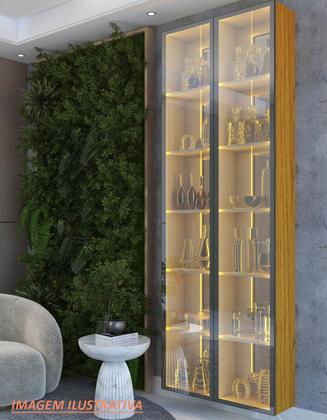 Imagem de Conjunto Torre Cristaleira 2 Portas Reflecta Com Led Matiz