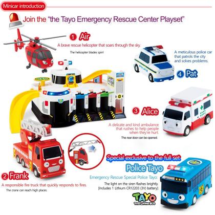 Conjunto Toy Tayo The Little Bus Special Friends com o segundo