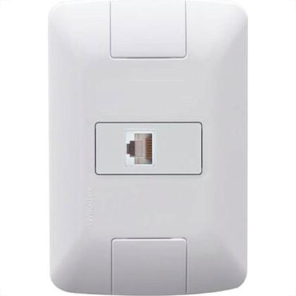 Imagem de Conjunto Tramontina Aria 4X2 Branco Com Placa (1 Tomada Rj45) 57241/022