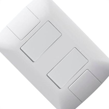 Imagem de Conjunto Tramontina Aria 4X2 Branco Com Placa (2 Simples) 57241/040