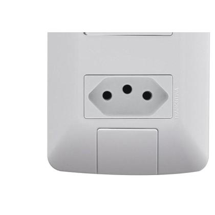 Imagem de Conjunto Tramontina Com Placa Aria 1 Simples + Tomada 2P+T. 10A. - 241064