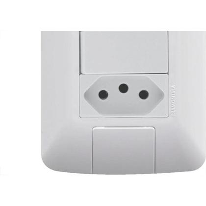 Imagem de Conjunto Tramontina Com Placa Aria 2 Simples+Tomada 2P+T. 10A. - 241073