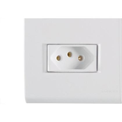 Imagem de Conjunto Tramontina Com Placa Liz 1 Simples + Tomada 2P+T. 10A. - 57170/264