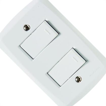 Imagem de Conjunto Tramontina Com Placa Lux2 1 Simples + 1 Paralelo 57145045