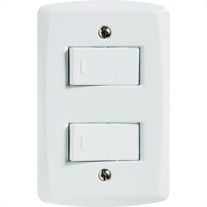 Imagem de Conjunto Tramontina Com Placa Lux2 1 Simples + 1 Paralelo 57145045