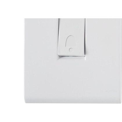 Imagem de Conjunto Tramontina Liz 4X2 Branco Com Placa (1 Campainha)