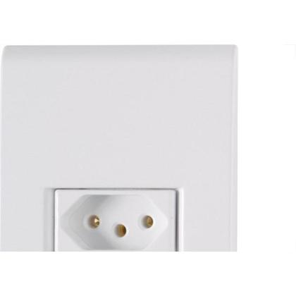 Imagem de Conjunto Tramontina Liz 4X2 Branco Com Placa (1 Tomada 10A)