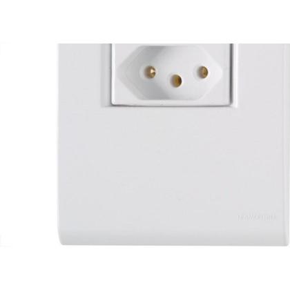 Imagem de Conjunto Tramontina Liz 4X2 Branco Com Placa (1 Tomada 10A)