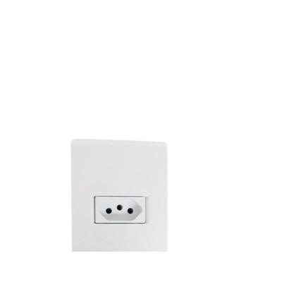 Imagem de Conjunto Tramontina Liz 4X2 Branco Com Placa (1 Tomada 20A)