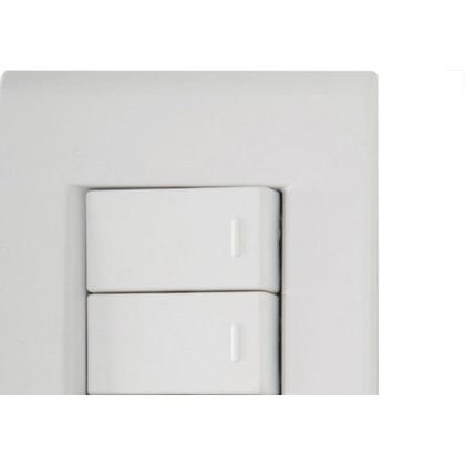 Imagem de Conjunto Tramontina Liz 4X2 Branco Com Placa (2 Simples+Tomada 10A)