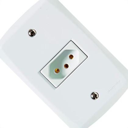 Imagem de Conjunto Tramontina Lux 1Tomada 10A Branco 57145/210