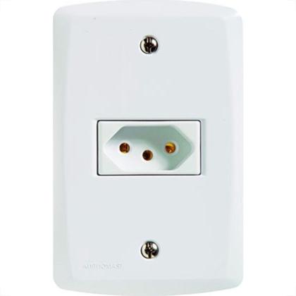 Imagem de Conjunto Tramontina Lux 1Tomada 10A Branco 57145/210