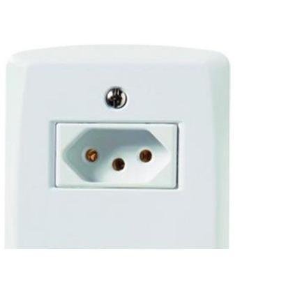 Imagem de Conjunto Tramontina Lux 4X2 Branco Com Placa (2 Tomadas 10A)