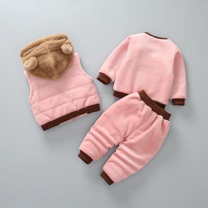 Imagem de Conjunto Trijunto Infantil Menina Inverno Colete+camis+calça