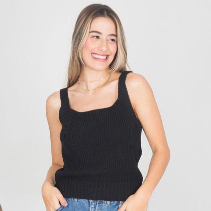 Imagem de Conjunto Twin Set Lã Tricot Feminino Casaco Com Cropped Liso