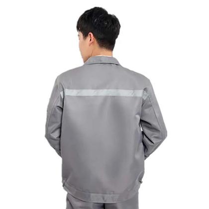 Imagem de Conjunto Uniforme Faixa Refletiva EPI Profissional Segurança do Trabalho Obra Estrada Construtora Serviço Construçao Civil