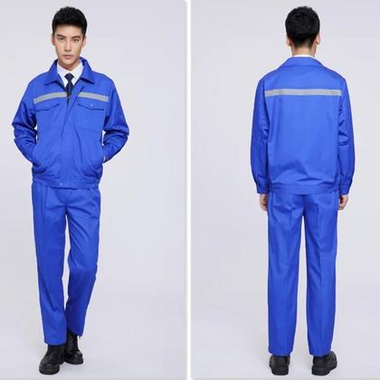 Imagem de Conjunto Uniforme Profissional EPI Segurança Do Trabalho Faixa Refletiva Mecanico Eletricista Obra Sinal Transito