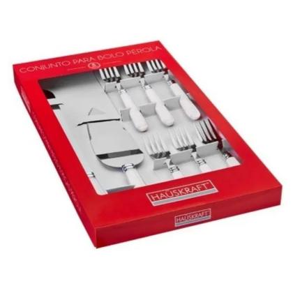 Imagem de Conjunto Utensílios Para Bolo Pérola 8 Peças Haüskraft - 7896980405132