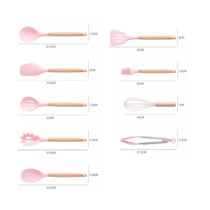 Imagem de Conjunto Utensílios Silicone c/ Facas e Tabua de Cortar 19Pç