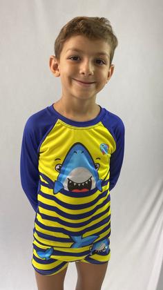 Imagem de Conjunto Uv 50+  Juvenil Com Sunga E Camiseta - Moda Praia