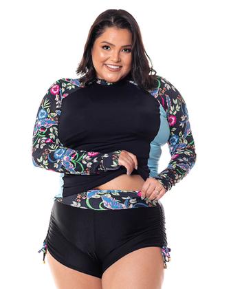 Imagem de Conjunto UV Camisa e Calcinha Shortinho Zara  Proteção Solar UV50 