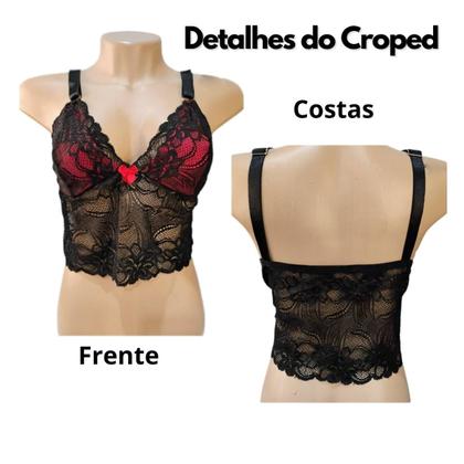 Imagem de Conjunto Vamp Plus Size Bicolor Sem Bojo