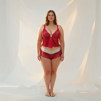 Imagem de Conjunto Vamp Plus Size Bicolor Sem Bojo