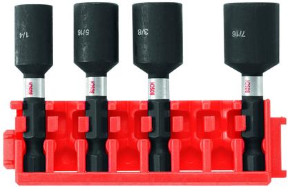 Imagem de Conjunto variado Impact Tough Nutsetters de 4 peças BOSCH CCSNSV17804