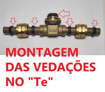 Imagem de Conjunto Vedação Cônica Tee Misturador Deca Metal - 4148534K100