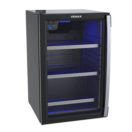 Imagem de Conjunto Venax Cervejeira Blue E Adega Piubella 100 Litros preto fosco Porta Invertida 110V