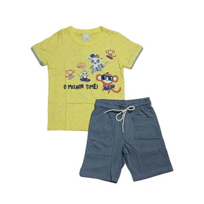 Imagem de Conjunto Verão Camisa Short Infantil Menino