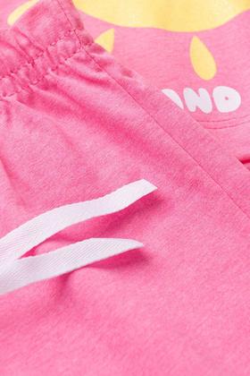 Imagem de Conjunto Verão Infantil Roupa Menina Blusa Cropped com Shorts Confortável