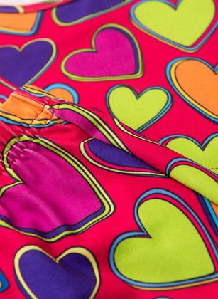 Imagem de Conjunto Verão Menina Cereja Cropped e Shorts com Cadarço Corações