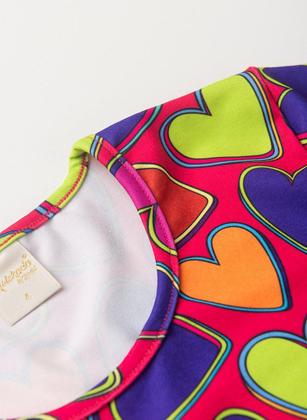 Imagem de Conjunto Verão Menina Cereja Cropped e Shorts com Cadarço Corações