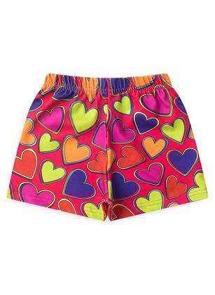 Imagem de Conjunto Verão Menina Cereja Cropped e Shorts com Cadarço Corações