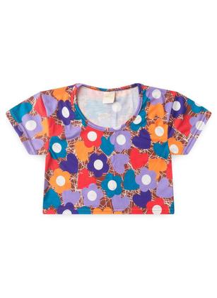 Imagem de Conjunto Verão Menina Marrom Cropped e Shorts com Cadarço