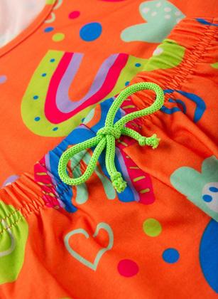 Imagem de Conjunto Verão Menina Vitamina Cropped e Shorts Com Cadarço