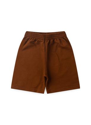 Imagem de Conjunto Verão Menino Infantil Natural Camiseta e Bermuda Recortes