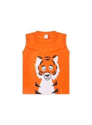 Imagem de Conjunto Verão Menino Laranja Regata e Bermuda Tigre