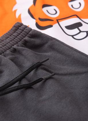 Imagem de Conjunto Verão Menino Laranja Regata e Bermuda Tigre