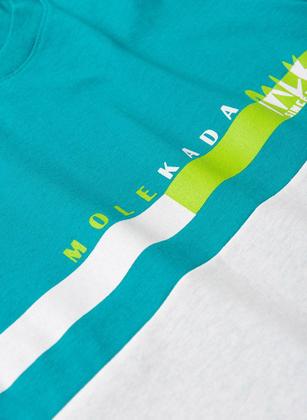 Imagem de Conjunto Verão Menino Verde Camiseta com Recorte e Bermuda Molekada