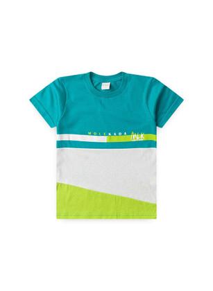 Imagem de Conjunto Verão Menino Verde Camiseta com Recorte e Bermuda Molekada