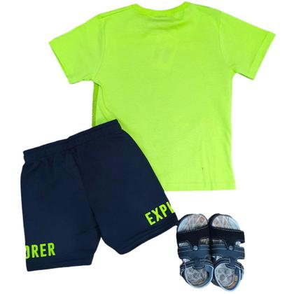 Imagem de Conjunto Verde Explorer Elefante Infantil - Kyly