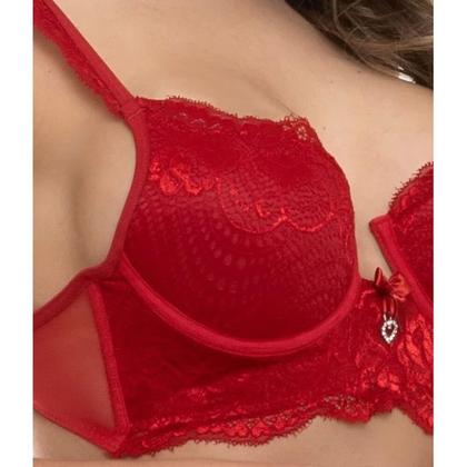 Imagem de Conjunto Vermelho Com SaiaSepie 14318 Rendado